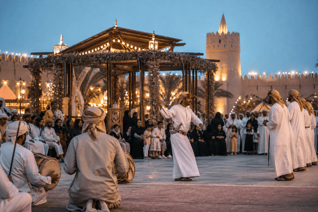 Seasonal festival lighting in the UAE