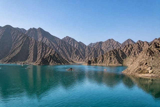 Family-friendly morning on still water in Hatta