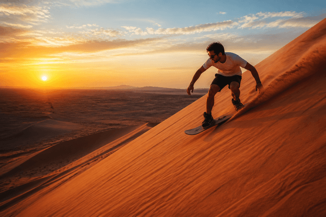 Sandboarding experience in the UAE